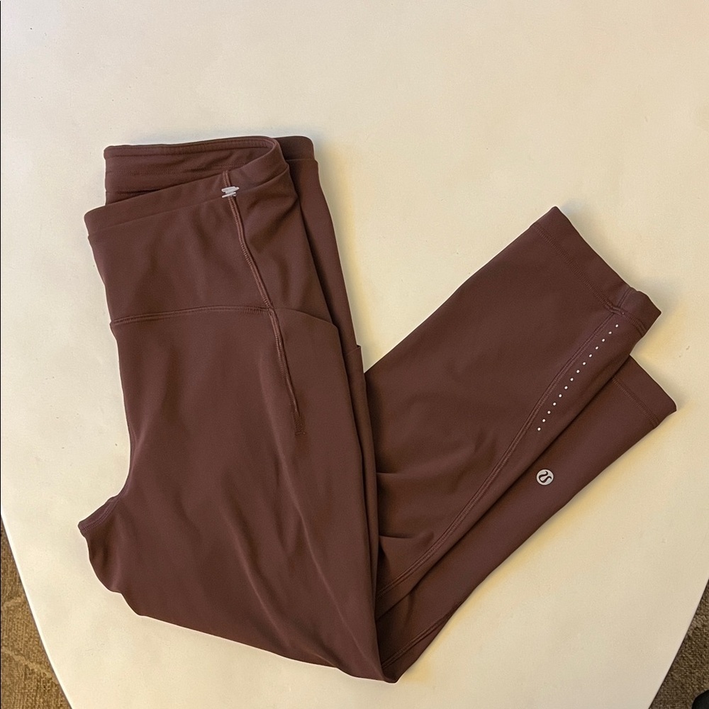 Lululemon Swift Speed High-Rise Crop 21" Brown Earth Size 6 $118 - Picture 5 of 10